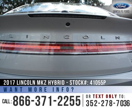 2017 LINCOLN MKZ HYBRID SELECT Bluetooth, SYNC, Touchscreen for sale in Alachua, FL – photo 9