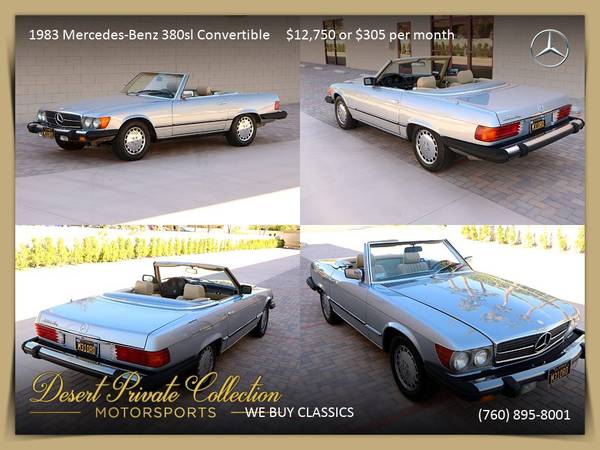 1983 Mercedes-Benz 380SL Low Miles for sale by Desert Private... for sale in Palm Desert, TX – photo 19