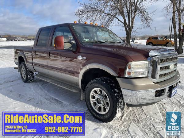 2006 Ford F250 F-250 King Ranch Crew cab 4x4 gas 5 4 V8 leather NICE for sale in Burnsville, MN – photo 3