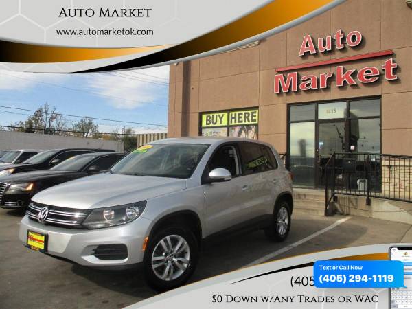 2013 Volkswagen Tiguan S 4dr SUV 6A $0 Down WAC/ Your Trade - cars &... for sale in Oklahoma City, OK