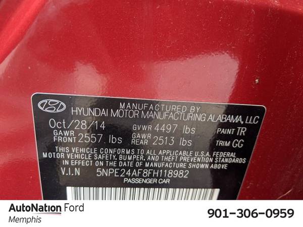 2015 Hyundai Sonata 2.4L SE SKU:FH118982 Sedan - cars & trucks - by... for sale in Memphis, TN – photo 23