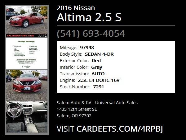 2016 Nissan Altima 2.5 S NO CREDIT/BAD CREDIT OK $500 DOWN! for sale in Salem, OR – photo 20