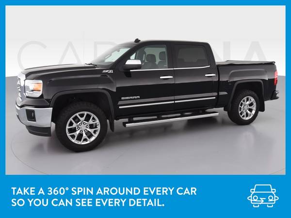 2014 GMC Sierra 1500 Crew Cab SLT Pickup 4D 5 3/4 ft pickup Black for sale in Washington, District Of Columbia – photo 3