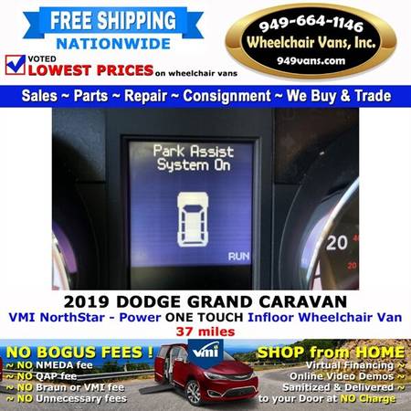 2019 Dodge Grand Caravan SE Plus Wheelchair Van VMI Northstar - Pow for sale in Laguna Hills, CA – photo 14