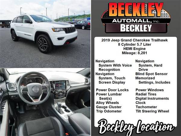 2019 Jeep Grand Cherokee SUV TRAILHAWK - White for sale in Beckley, WV – photo 5