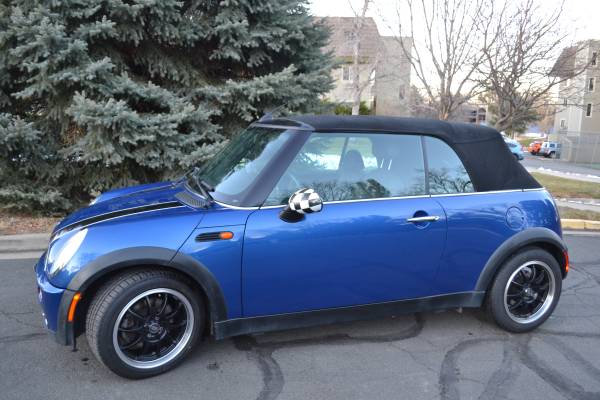 Adorable Blue Mini Cooper Convertible 2008 - cars & trucks - by... for sale in Boulder, CO – photo 4