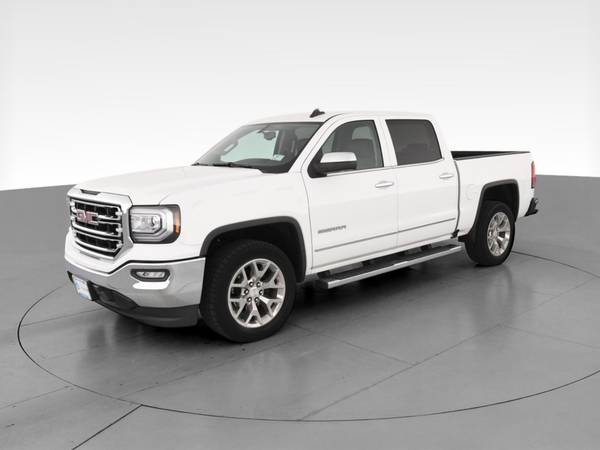 2018 GMC Sierra 1500 Crew Cab SLT Pickup 4D 5 3/4 ft pickup White -... for sale in Fort Worth, TX – photo 3