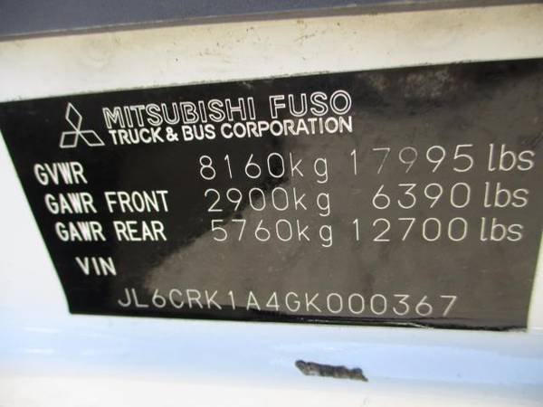 2016 Mitsubishi Fuso FE180 21 FOOT FLAT BED,, 21 STAKE BODY 33K MI.... for sale in south amboy, VA – photo 5