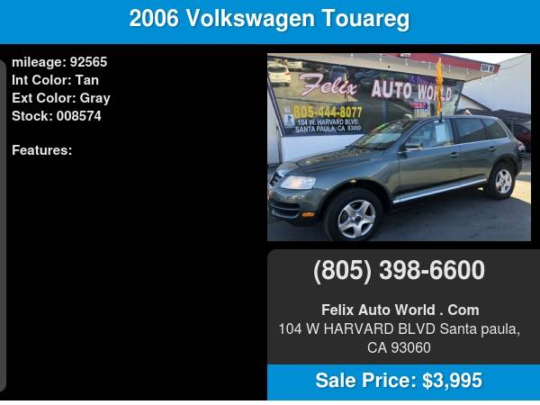 2006 Volkswagen Touareg 4dr 3.2L V6 *Ltd Avail*... for sale in Santa Paula, CA – photo 12