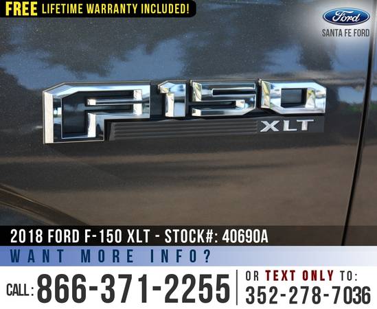 *** 2018 FORD F150 XLT 4WD *** Brush Guard - Cruise Control - SYNC -... for sale in Alachua, GA – photo 10