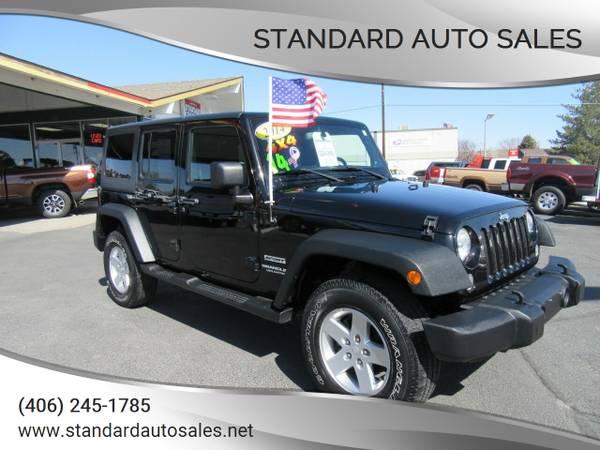 2014 Jeep Wrangler Unlimited Sport 4X4 Nice 112K Miles! - cars & for sale in Billings, ND