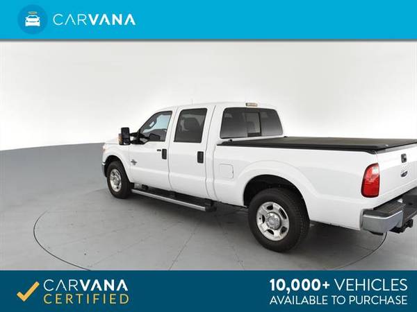 2011 Ford F250 Super Duty Crew Cab XLT Pickup 4D 6 3/4 ft pickup White for sale in Worcester, MA – photo 8