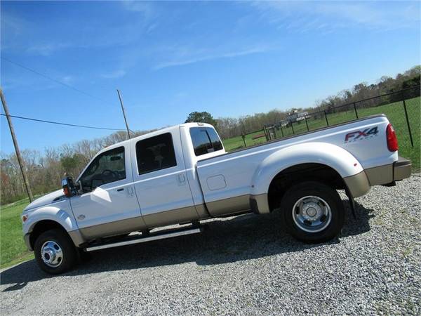 2014 FORD F450 SUPER DUTY KING RANCH, White APPLY ONLINE for sale in Summerfield, SC – photo 2
