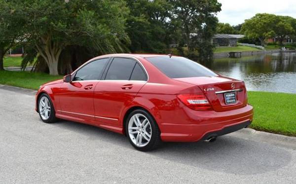 2014 MERCEDES C250 SEDAN RED, EVERYONE APPROVED c300 - cars & trucks... for sale in Fort Lauderdale, FL – photo 4