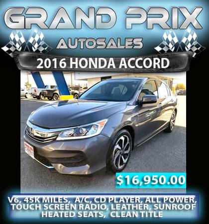 2016 HONDA ACCORD - cars & trucks - by dealer - vehicle automotive... for sale in El Paso, TX – photo 12