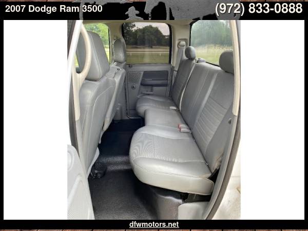2007 Dodge Ram 3500 2WD Quad Cab SRW ST Diesel - cars & trucks - by... for sale in Lewisville, TX – photo 23
