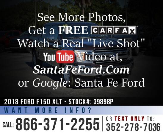 *** 2018 FORD F150 XLT 4WD *** Cruise Control - SYNC - Camera for sale in Alachua, GA – photo 22