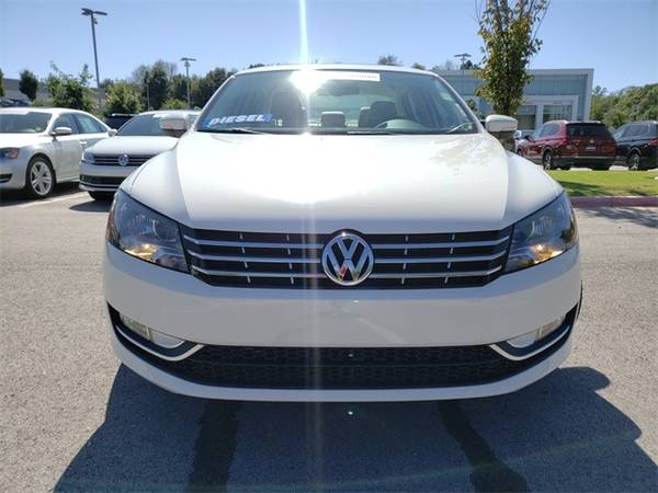 2014 VW Volkswagen Passat TDI SEL Premium sedan Candy White for sale in Fayetteville, AR – photo 2