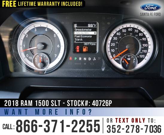 2018 RAM 1500 SLT 4WD *** Touchscreen, SIRIUS, Backup Camera *** -... for sale in Alachua, FL – photo 11