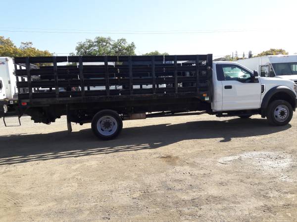 2018 FORD F550 16ft STAKE FLATBED WITH LIFTGATE 6 8L V10 MILES for sale in San Jose, CA – photo 8
