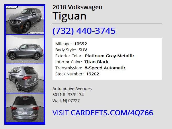 2018 Volkswagen Tiguan, Platinum Gray Metallic for sale in Wall, NJ – photo 22
