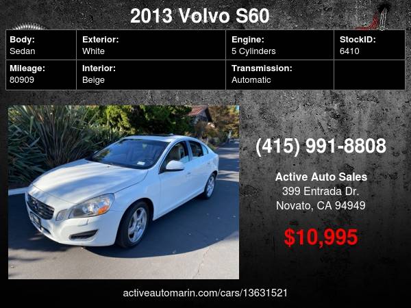 2013 Volvo S60 T5 Premier - - by dealer - vehicle for sale in Novato, CA – photo 17