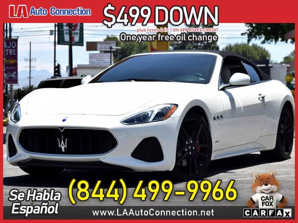 2018 Maserati *GranTurismo* *Convertible* *Sport* $1,641 /mo for sale in Van Nuys, CA