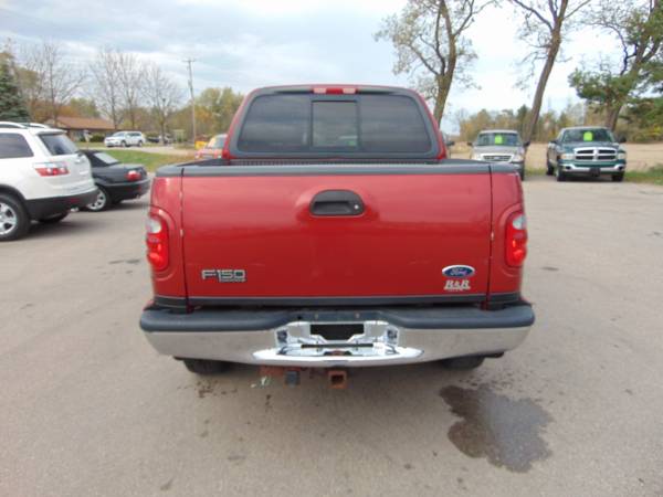 2002 FORD F150 LARIAT 4DR SUPERCREW 4X4 4.6LTR_V8 LOADED MOON_CLEAN_... for sale in Union Grove, IL – photo 4