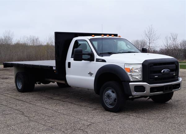 2014 Ford F550 XL - 14ft Flatbed - 4WD 6 7L V8 Power Stroke (B52698) for sale in Dassel, MN – photo 3