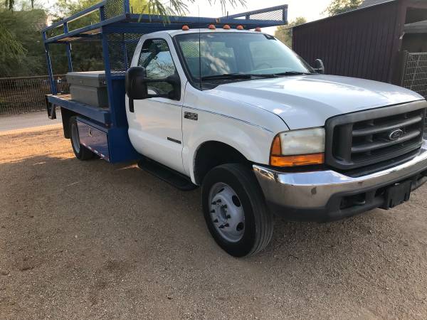 2000 Ford F-450 dually diesel 7.3 flat bed - cars & trucks - by... for sale in Phoenix, AZ – photo 2