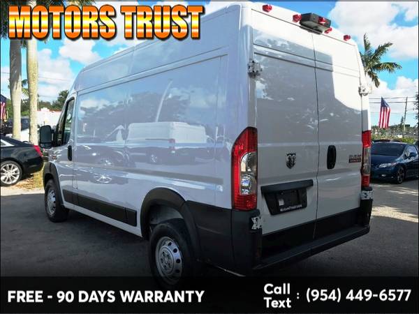 2019 Ram ProMaster Cargo Van 2500 High Roof 136" WB BAD CREDIT NO... for sale in Miami, FL – photo 5