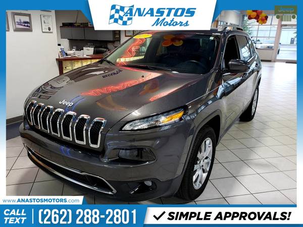2017 Jeep Cherokee FOR ONLY 322/mo! - - by dealer for sale in Kenosha, WI – photo 4