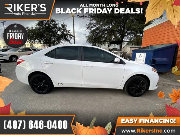 $172/mo - 2016 Toyota Corolla S - 100 Approved! - cars & trucks - by... for sale in Kissimmee, FL – photo 3