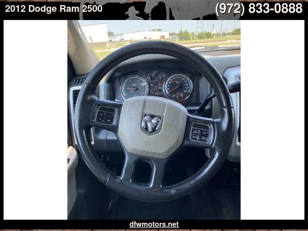 2012 Dodge Ram 2500 SLT Big Horn 4WD CrewCab Diesel - cars & trucks... for sale in Lewisville, TX – photo 16