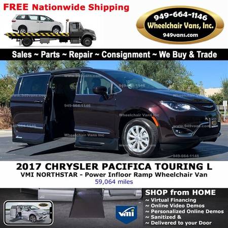2017 Chrysler Pacifica Touring Plus Wheelchair Van VMI Northstar - -... for sale in LAGUNA HILLS, UT
