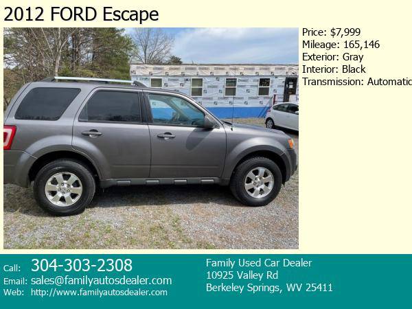 2012 FORD Escape Gray - - by dealer - vehicle for sale in BERKELEY SPRINGS, WV – photo 4