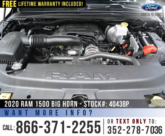 2020 RAM 1500 BIG HORN 4WD Push to Start - Camera - Homelink for sale in Alachua, GA – photo 10