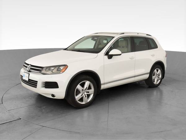 2013 VW Volkswagen Touareg TDI Lux Sport Utility 4D suv White - -... for sale in Atlanta, NV – photo 3