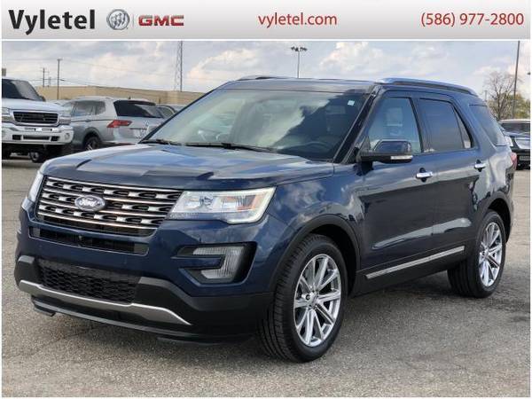 2017 Ford Explorer SUV Limited FWD - Ford Blue Jeans Metallic - cars... for sale in Sterling Heights, MI – photo 5