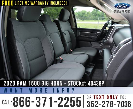 2020 RAM 1500 BIG HORN 4WD Push to Start - Camera - Homelink for sale in Alachua, GA – photo 19