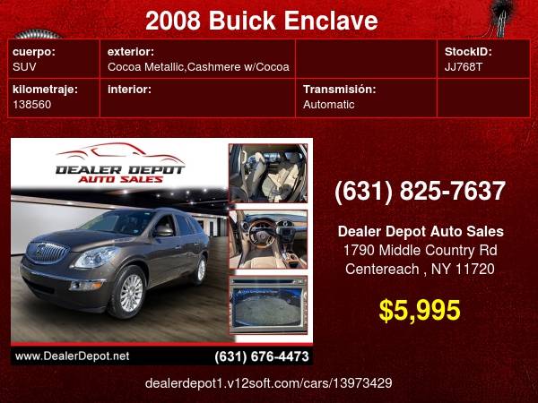 2008 Buick Enclave AWD 4dr CXL - - by dealer - vehicle for sale in Centereach, NY – photo 24