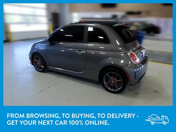 2013 FIAT 500 500c Abarth Cabrio Convertible 2D Convertible Gray for sale in Fort Worth, TX – photo 5