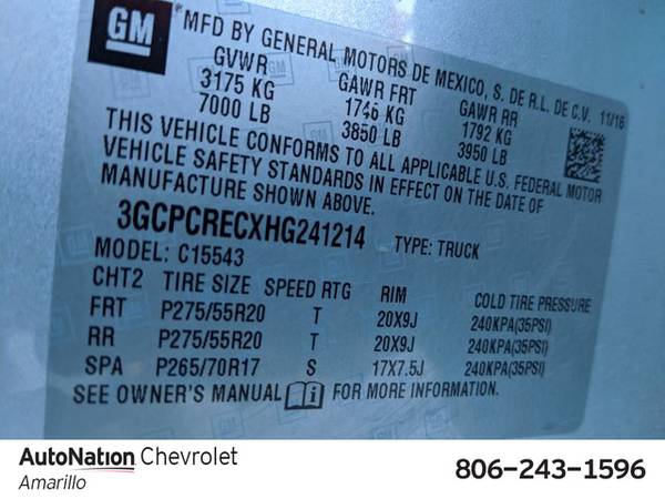 2017 Chevrolet Silverado 1500 LT SKU:HG241214 Pickup - cars & trucks... for sale in Amarillo, TX – photo 24