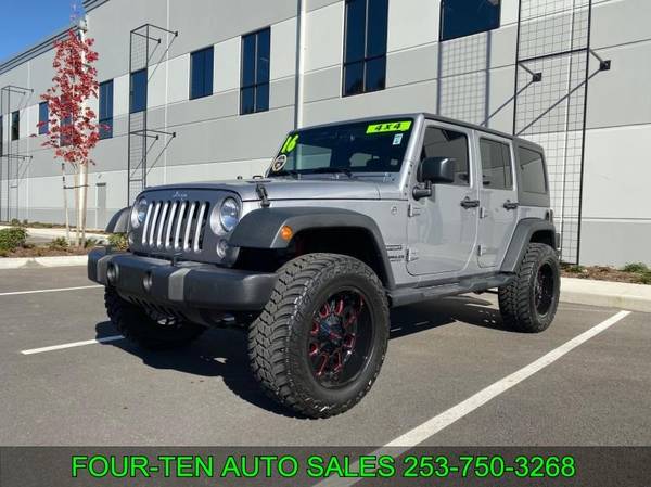 2016 JEEP WRANGLER UNLIMITED 4WD SUV SPORT 4X4 TRUCK *LIFTED, CUSTOM* for sale in Buckley, WA – photo 3