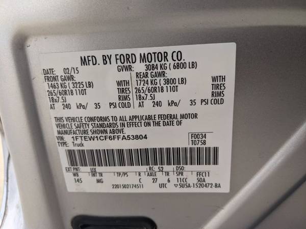2015 Ford F-150 XLT SKU: FFA53804 Pickup - - by dealer for sale in Corpus Christi, TX – photo 21