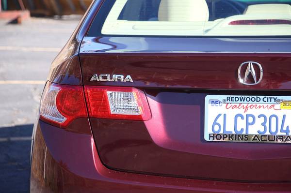 2010 Acura TSX 2.4 4D Sedan 2010 Acura TSX Burgundy 2.4L I4 DOHC 16V... for sale in Redwood City, CA – photo 6