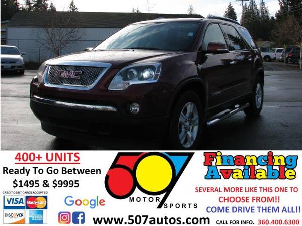 2008 GMC Acadia AWD 4dr SLT2 - cars & trucks - by dealer - vehicle... for sale in Roy, WA – photo 2