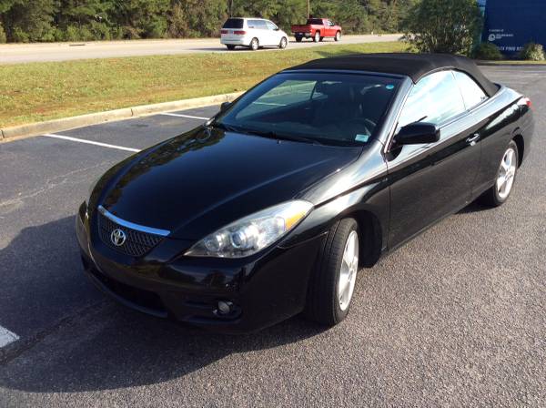 2008 Toyota Solara SLE Convertible Black Great condition - cars &... for sale in Myrtle Beach, SC – photo 2