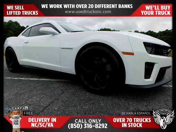 579/mo - 2015 Chevrolet Camaro ZL1 2dr Coupe FOR ONLY - cars & for sale in KERNERSVILLE, NC – photo 2