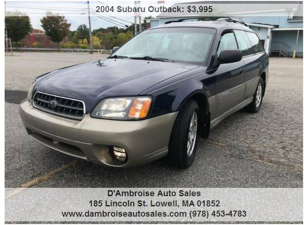 2004 Subaru Outback Base AWD 4dr Wagon, 1 OWNER! 90 DAY WARRANTY!!!! for sale in LOWELL, VT